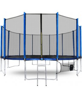 Aga SPORT PRO Trampolína 460 cm (15 ft) s ochrannou sieťou Blue